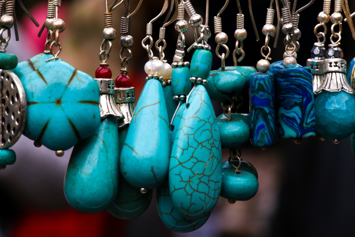 Turquoise stone and silver Jewellery pendants