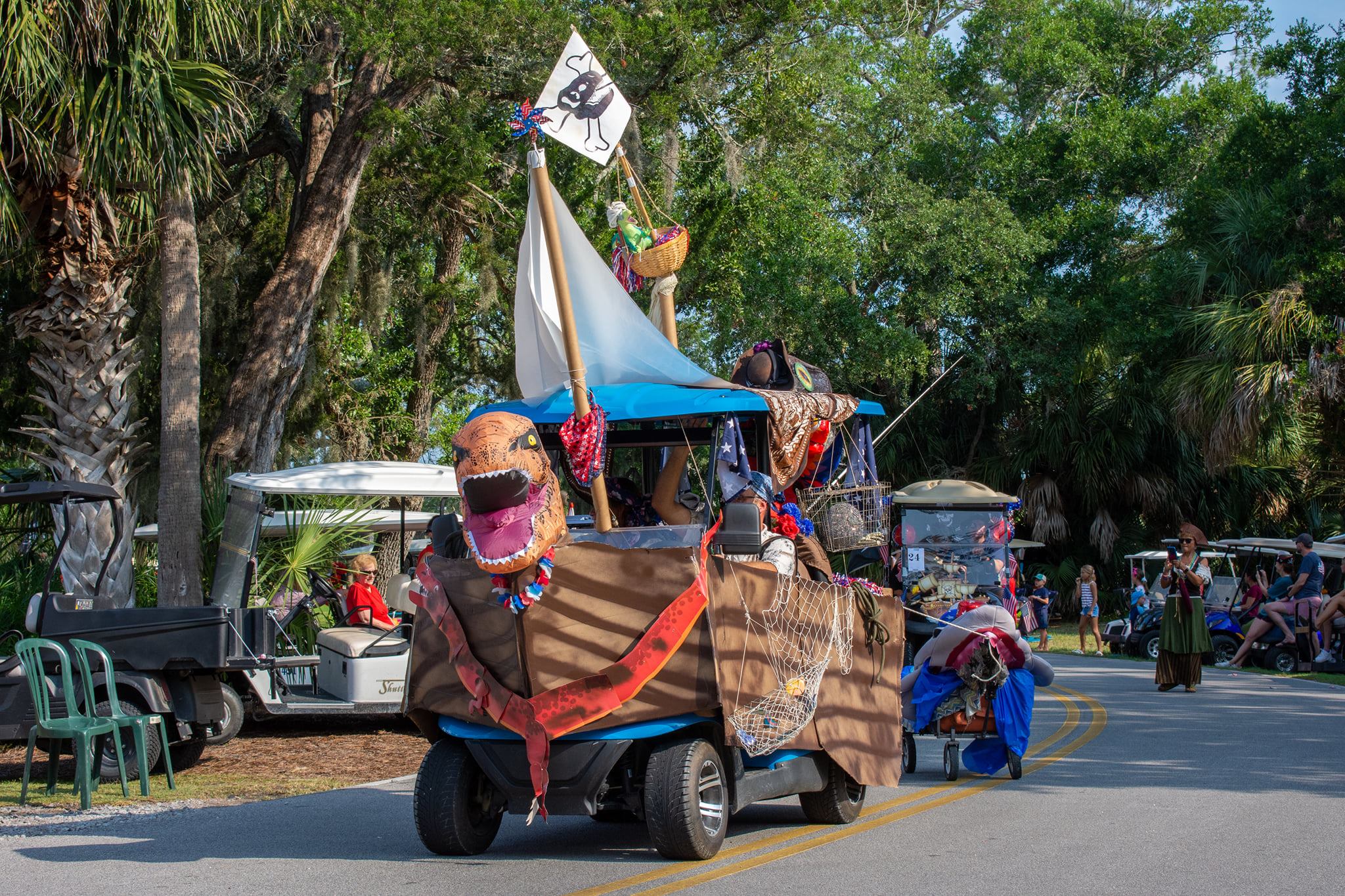 July 4th Golf Cart Parade Fripp Island Resort