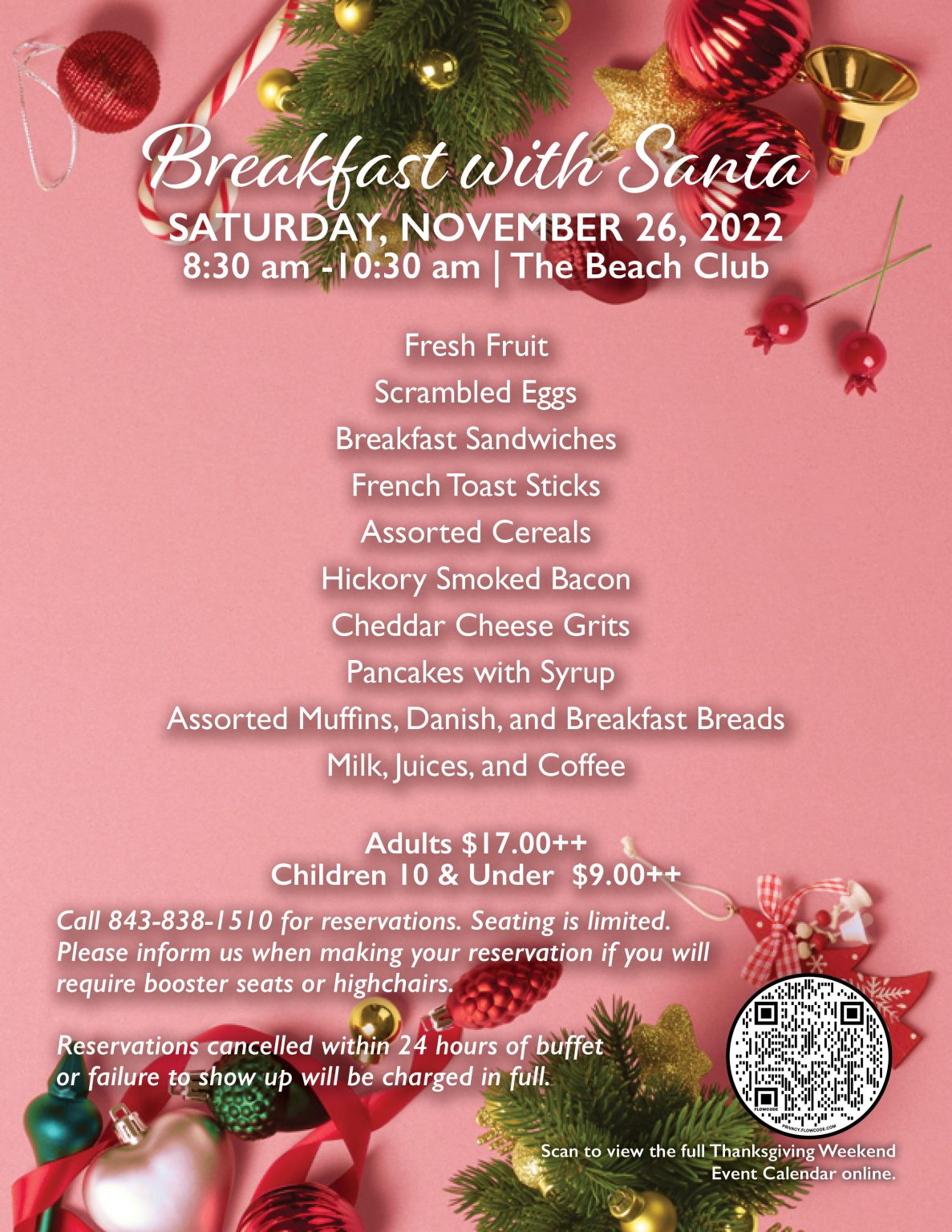 Breakfast with Santa Fripp Island Resort