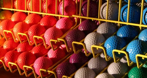 mini golf balls